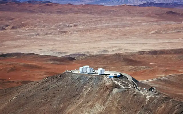 Paranal and the Volcano Llullaillaco