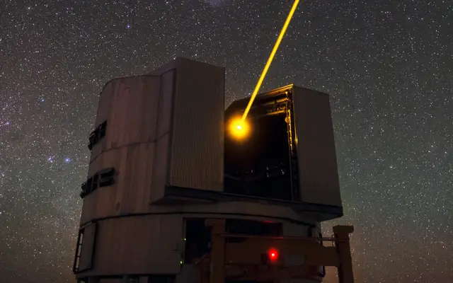Yepun's Laser and the Magellanic Clouds