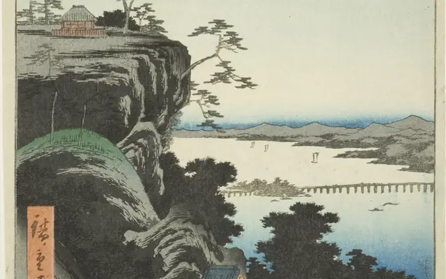 Autumn Moon over Ishiyama Temple